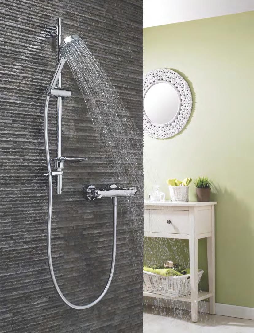 SHOWERS 5 YR ** THERMOSTATIC BAR SHOWERS GUARANTEE ON ALL DEVA SHOWERS **terms apply MATCHING TAP RANGE For VISION taps see PG 54-55 NOW INCLUDES SPE11 EASY FIT CONNECTIONS NOW INCLUDES SPE11 EASY