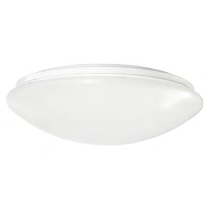 Metal base with polycarbonate lens 17W LED non-dimmable oyster light, wall plugs and