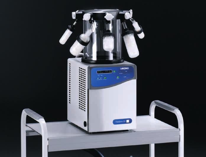FreeZone 2.5 Liter Benchtop Freeze Dry Systems SPECIFICATIONS All models feature: Upright stainless steel collector coil capable of removing 2 liters of water in 24 hours and holding 2.
