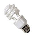 Compact Fluorescent Lamps CFLs use far less energy. Have comparable brightness and color rendition compared to incandescent lamps.