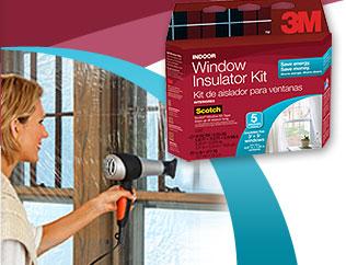 Install Window Kits in Winter Use when there are single pane or lose fit