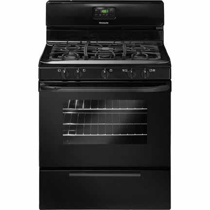 GAS COOKING FFGF3019LB 30 Freestanding Gas Range FFGF3019LW - White FFGF3047LS 30 Freestanding Gas Range Manual Clean Oven Sealed Gas Burners Fits-More Cooktop Black Matte