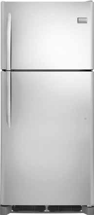 Top Mount Refrigerator FGTR2045QF Smudge-Proof Stainless Steel 20.5 CF Top Mount FGTR2045QE - Black FGTR2045QP - White 20.4 CF FFTR2021QS Stainless Steel 20.