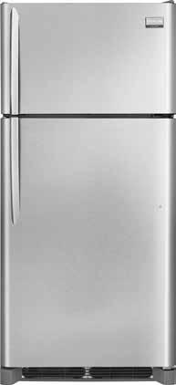 Top Mount Refrigerator 18CF FGTR1845QF Smudge-Proof Stainless Steel 18 CF Top Mount FGTR1845QE - Black FGTR1845QP - White Smudge-Proof Stainless Steel2 Over 100 Ways to Organize Bright LED Lighting
