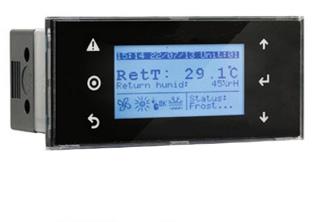 When connected to the wall mount unit, the TEC-EYE TM can be used for system setup, unit monitoring, and viewing system alarms.
