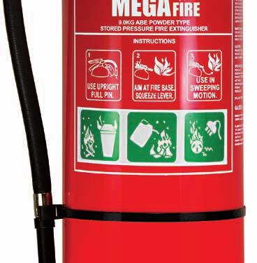 These MegaFire High Performance Fire Extinguishers have an extra heavy duty