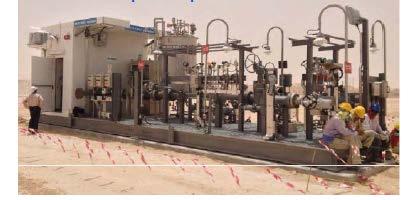 Wellhead Process Skid Concept Approx 40ft container dimensions with 20ft and larger options All process piping All instrumentation Process units separator, generator/hpu, Pumps, etc Suitable for