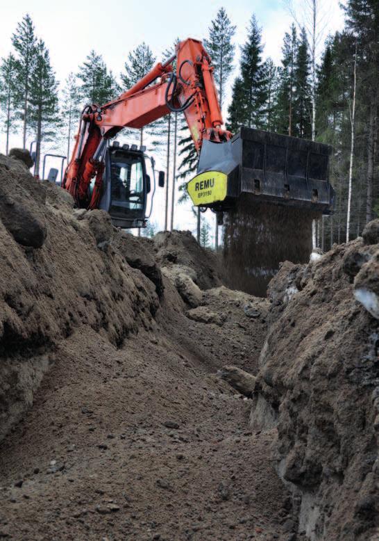 Padding Pipeline and Cable Excavation The cost savings achieved when material from an excavation is screened on-site and used in the padding process of cable excavation makes this the fastest growing