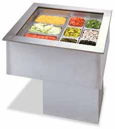 Refrigerated Cold Wells APW Wyott Cold Wells are the best value for holding prechilled food for extended periods!