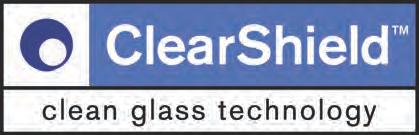 standard feature ClearShield TM Clean Glass Technology ClearShield TM is a standard feature on the inside glass of all Marina, Cove and Lagoon Collection tub and shower doors.
