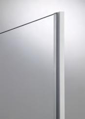 Semi-frameless designs, featuring a sleek, continuous door length hinge, bring