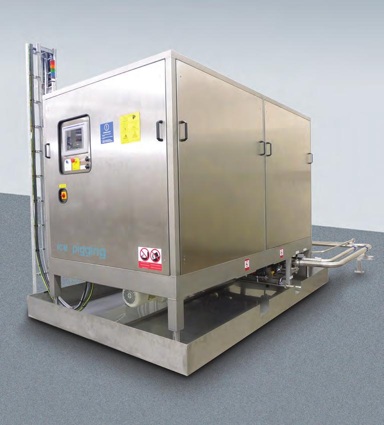 The AQL500 Ice Pigging machine All The AQL500 is a factory ready Ice Pigging machine which can be used for line cleaning and improved product recovery on process lines which are seen as un-piggable.