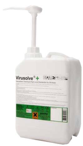 Concentrate J30C Virusolve+ High Level Disinfectant RTU (Ready-To-Use), (for floors, walls, ceilings and other hard surfaces) J30TP J225W J40PW Virusolve+ RTU (Ready-To-Use) High Level Disinfectant,