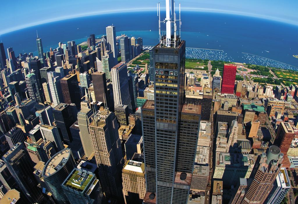 INNOVATIVE ICONIC LANDMARKS A city of skyscrapers, Chicago has long been defined by Willis Tower.