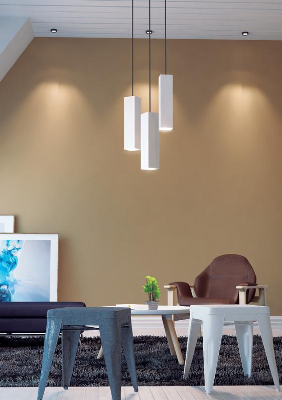 P900 Cube pendant The streamlined P900 Cube is the pendant version D900 Cube v2 recessed downlight; high-quality lighting for rectilinear