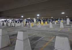 Application: Parking Garage Space Parking garage overall energy conservation and peak load reduction can be maximized by combining time scheduling, dimming on vacancy and daylight harvesting