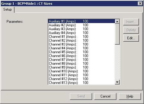 Branch Circuit Power Meter (BCPM) Appendix A ION Setup Configuring CT Sizes See Table 8 below for the default CT sizes.