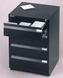 CD and Video Storage Cabinets Plinth base can be replaced with castor base A leveller base