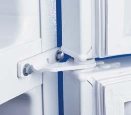 retainer strip that provides door support.