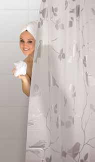SHOWER CURTAINS Shower Curtain - Silver Bird Shower Curtain - Chevron Copper Chrome