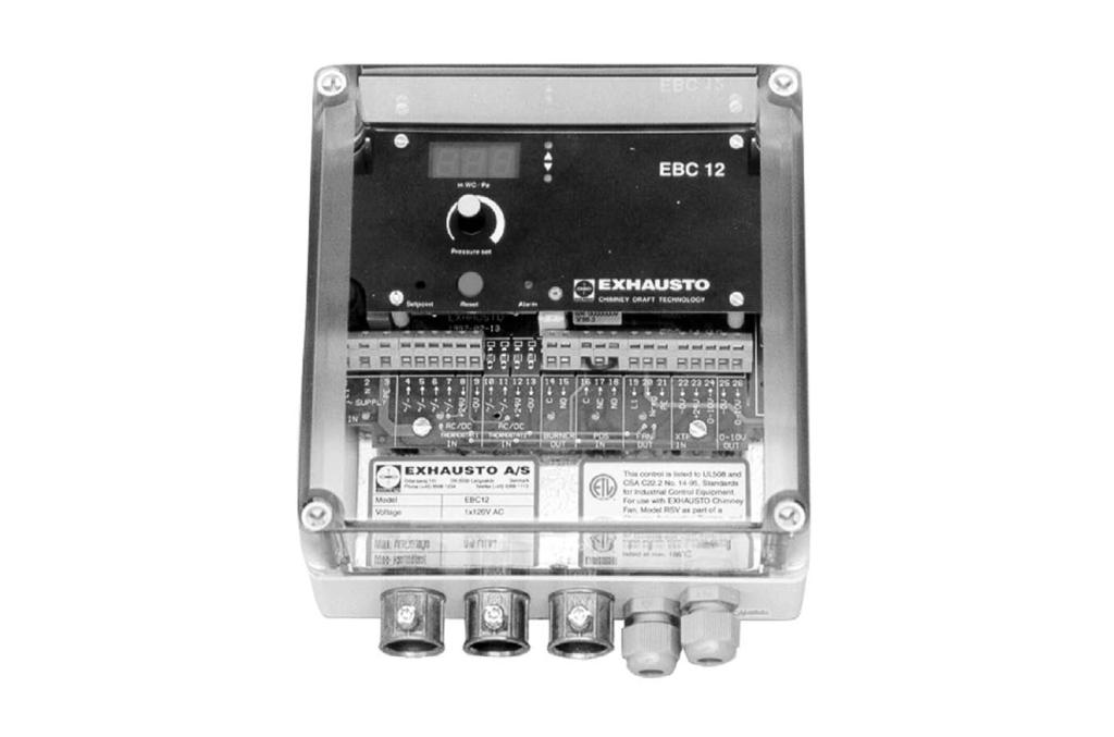 Installation & Operating Manual EBC 12 Modulating Fan Control USA CAN Product Information... Chapters 1+2 Mechanical Installation... Chapter 3 Electrical Installation.