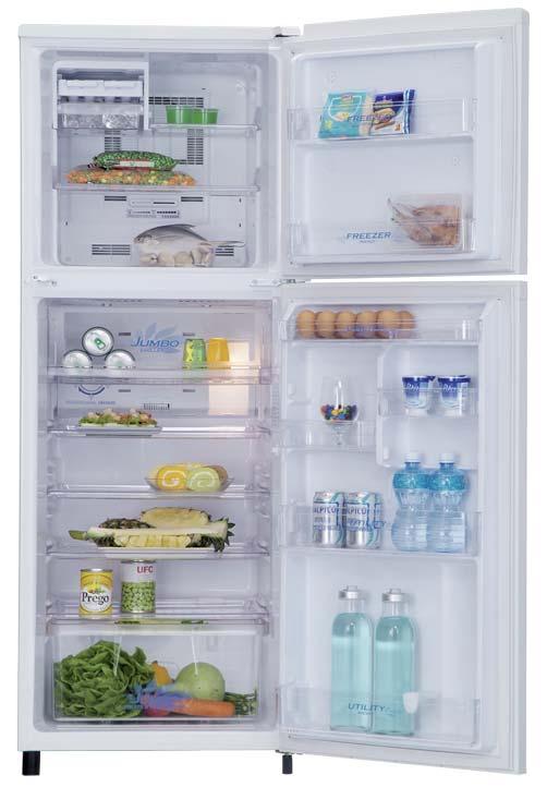 Top Mount Refrigerators MR-260S - 260 Litre Silver Titanium Deodoriser - absorbs odours released by food in the refrigerator.