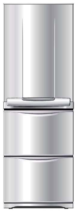 MR-CU375S - 375 Litre/MR-CU415S - 415 Litre Silver Titanium Deodoriser - absorbs odours caused by food in the refrigerator.