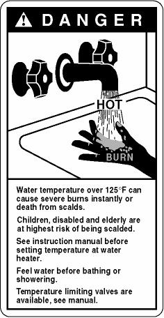 IMPORTANT SAFETY INFORMATION READ ALL INSTRUCTIONS BEFORE USING WARNING: For your safety, the information in these instructions and the instructions provided with the water heater must be followed to