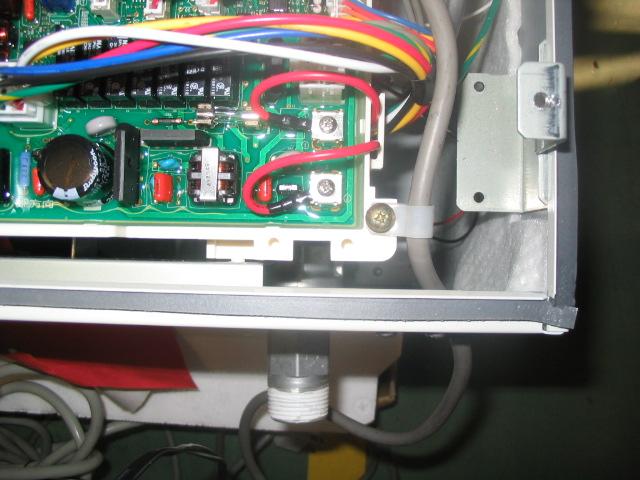 right corner of the water heater PCB. See figure 4 for location of connector F.