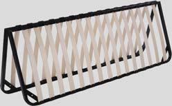1/2" x 83 7/16" (927 x 2119 mm) XULT80P (2 x) 38 1/2" x 79 1/2" (978 x 2019 mm) D Metal bed frame with plywood slats of 1/2" (12 mm) Static load rating: 882 lb (400 kg) *