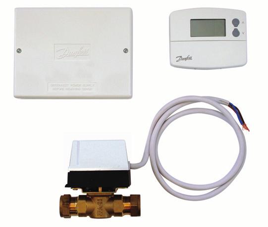 230V 1002047 Single zone control pack Boxed zoned control pack comprising of programmable thermostat, 2