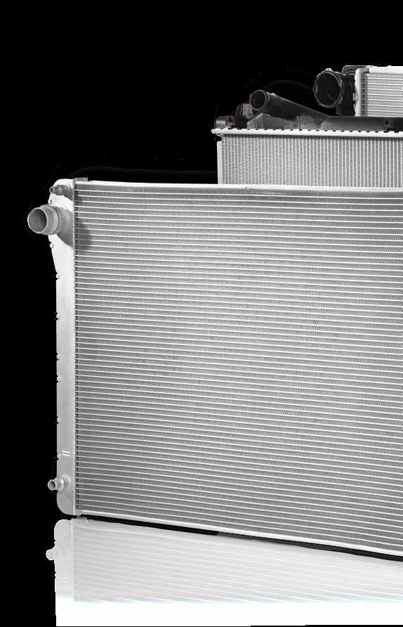 Radiator Heat exchanger - essential for engine thermal control The radiator is placed in the front of the vehicle, often attached to other heat exchangers, such as the intercooler or condenser.