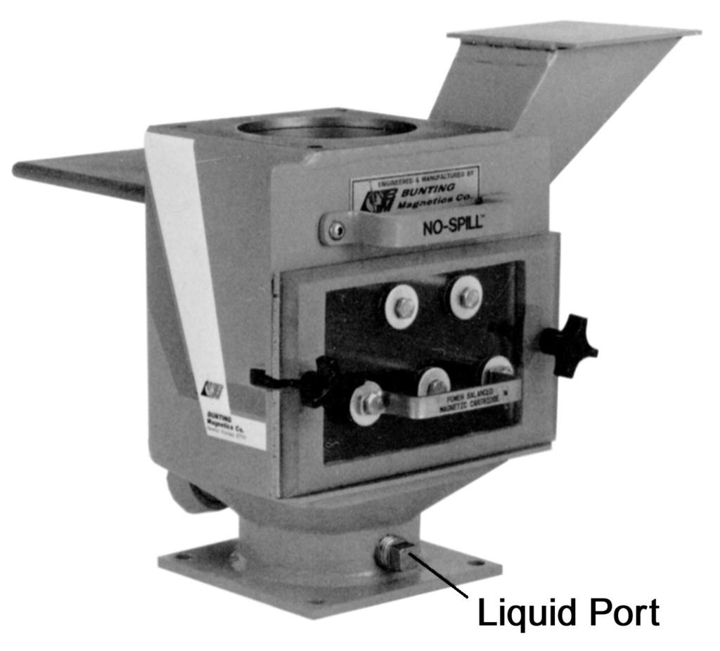 Liquid Port The Liquid Port allows you to inject liquid color additive into the resin. It's especially convenient for trial runs, short runs, or prototyping.