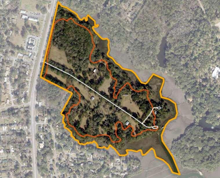 VISUAL ANALYSIS Existing Trail EXISTING TRAIL CHARLES TOWNE LANDING STATE HISTORIC SITE LENEVAR (RESIDENTIAL)