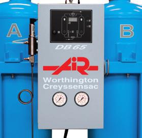 Regeneration phase: How to decrease your consumption One feature of DB adsorption dryer technology is the small amount of air required to eliminate water previously adsorbed by the desiccant material