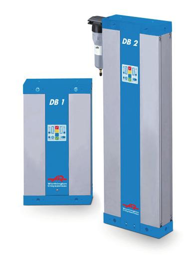 DB Adsorption Dryers: Multiple models, multiple benefits DB 05-6 E Technical info apacity at 7 bar (-40 ) Dew point Maximum working pressure Working pressure range Voltages Easy installation Dew