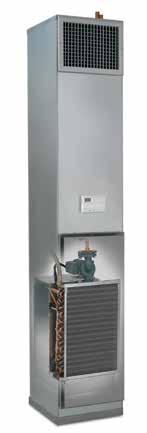 Whisperline TM Vertical Stack Single Riser System with Integral Pump Water Source/Geothermal Heat Pump and Air Conditioner By using only one riser to distribute fluid to a heat pump when two pipes