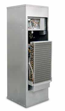Whisperline TM Ducted Vertical with Slide-out Chassis Classic Water Source/Geothermal Heat Pump and Air Conditioner A vertical unit requiring access on only one side and serviceability that provides