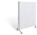 Height 1900, width 1150, depth 560 mm. Room divider. Mobile partition, linkable, with black membrane covering. Height 1900, width 1150, depth 560 mm.
