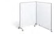 View from above, parked dimensions in mm. Flip charts Mobile. Flip chart with single paper holder. Height 2020, width 780, depth 610 mm.