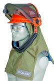 hats 20 cal/cm² Weight Balancing face shield with PrismShield 20 cal/cm² Weight Balancing face shield with PrismShield with North Zone hard hat 20 cal/cm² Weight Balancing face shield with