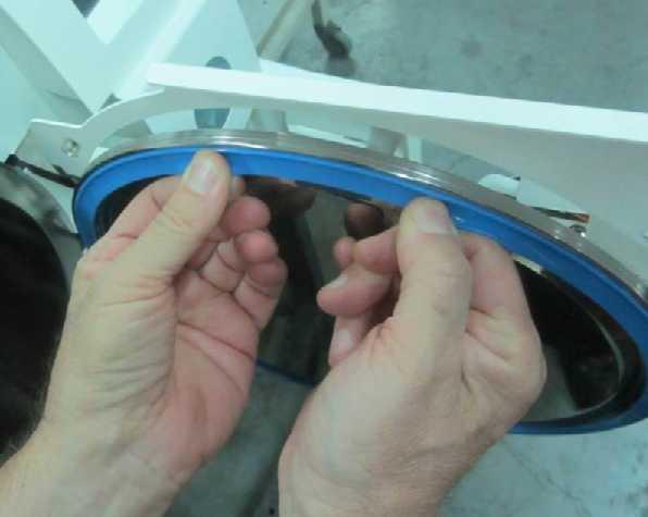 Clean the groove of any remnants of the old gasket (use a plastic scraper and plain water as needed). 3.