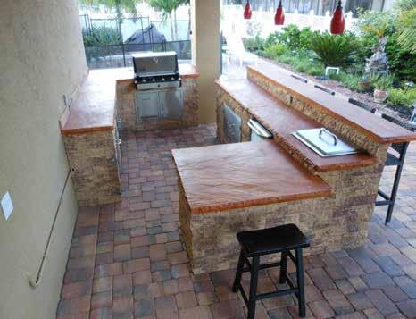 What s more, the custom concrete countertops with polished, exposed