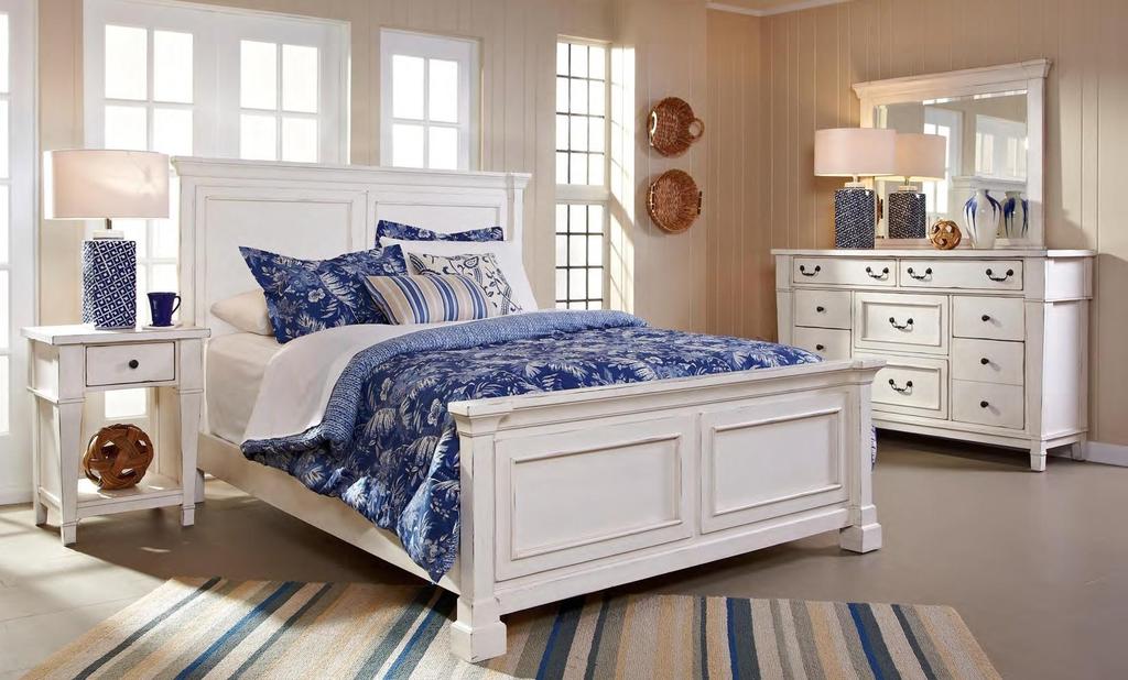 683 Lakeside Collection Antique White Capture the sweet escape of cottage living with our 683 Lakeside Bedroom Collection.