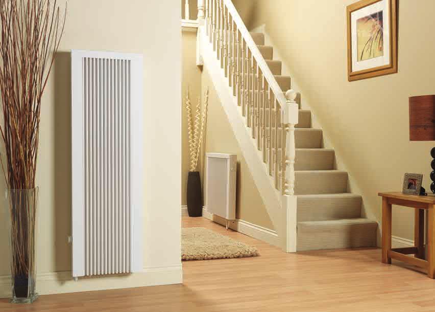 They look like conventional wet system radiators, heat up and operate like wet system radiators and all without the requirement of a central heating boiler.