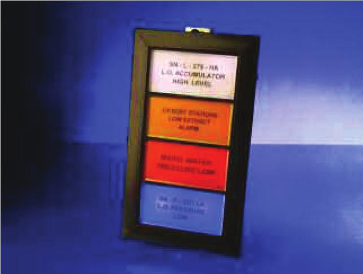 It is available in exactly the same format as the annunciator with three window sizes, six colours and a choice of lamp or LED illumination.