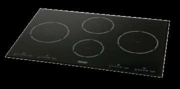 This is achieved by two magnetic fields of the same frequency being created between the 4 Induction cooking zones: 2.8kW left front and rear, 3.1kW rear right, 2.