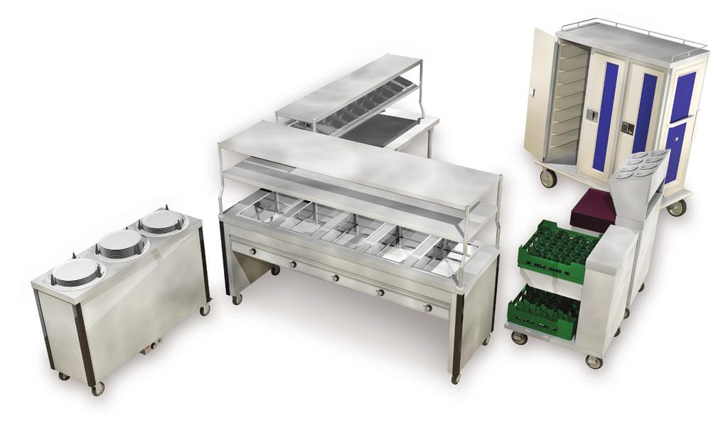 Conveyors Kitchen Ventilation Systems & Utility Distribution Systems Cart and Support Equipment Tray Make- Up Custom Accumulators Soiled