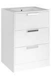 425 Floor Standing Unit Excluding Basin W60.4 x H81 x D45.6cm 80cm Wall Hung Units include soft close drawers and chrome handles.