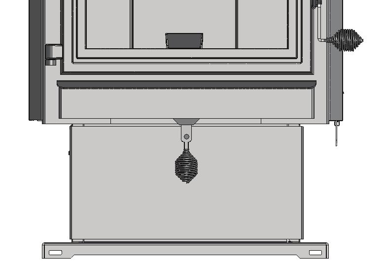 Vacuum ash drawer opening, ash door and hinge. 4. Reinstall ash drawer, close and latch door.